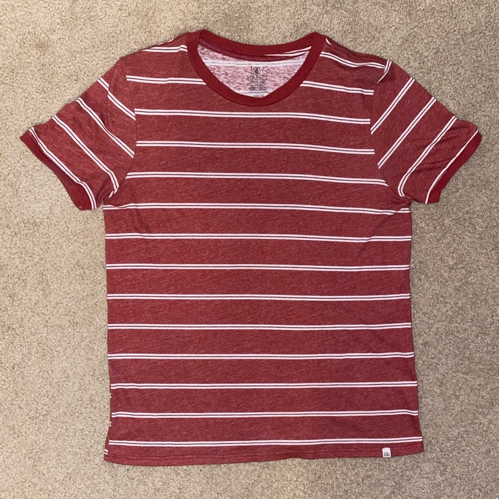 Volcom Stone Women’s Striped Ringer Tee